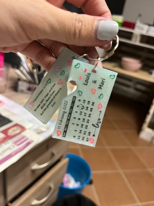 Calendar Key Chain