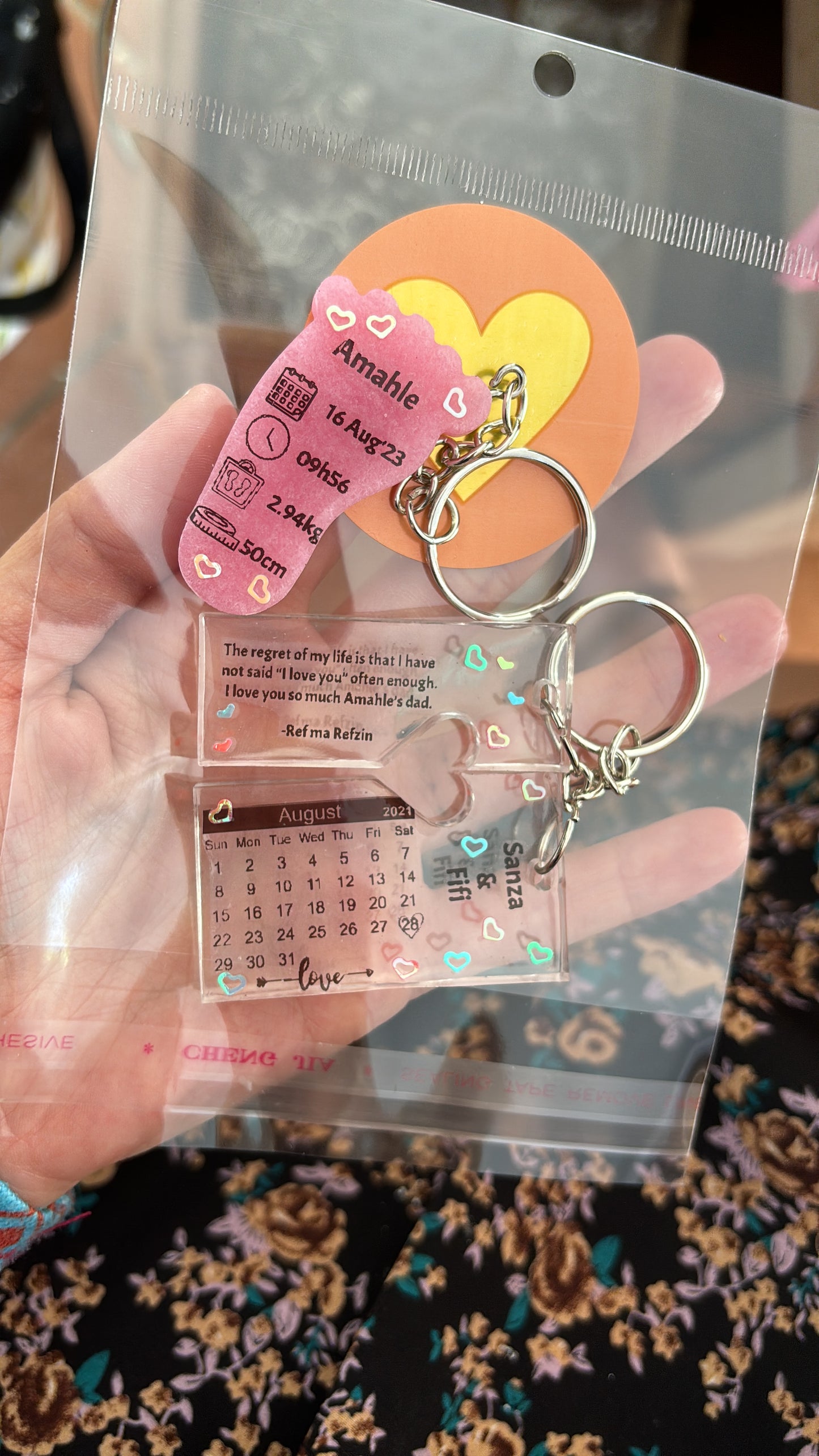 Calendar Key Chain