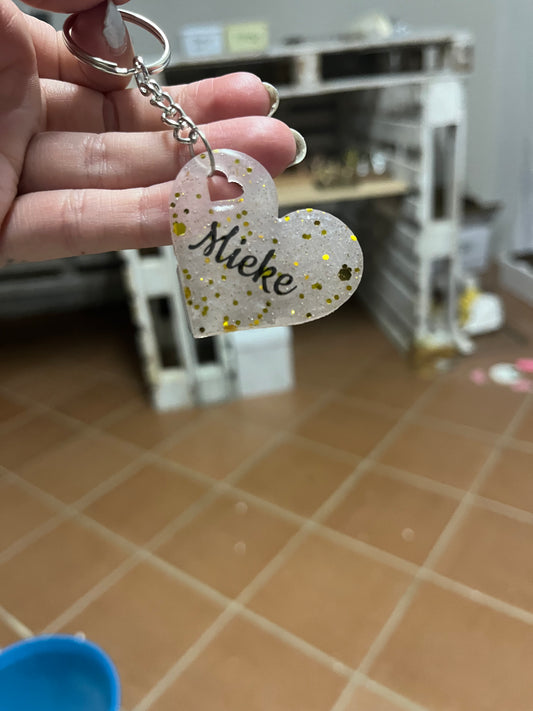 Heart with Name Key Chain