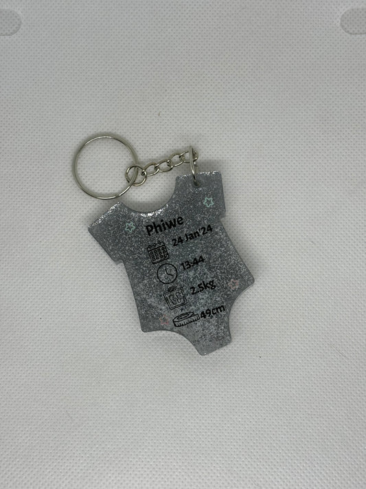 Vest Birth Detail Key Chain