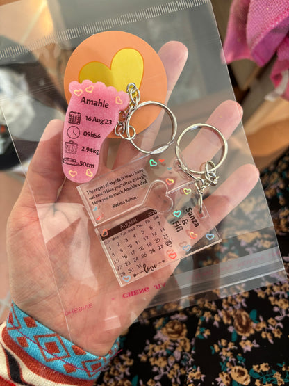 Calendar Key Chain